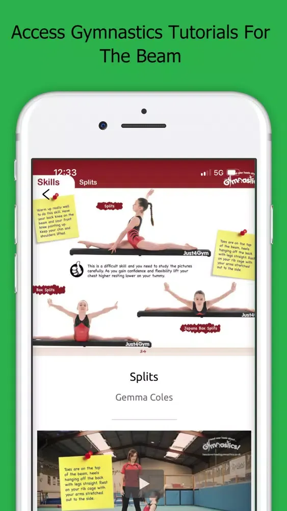 Ảnh chụp màn hình của Head Over Heels Gymnastics