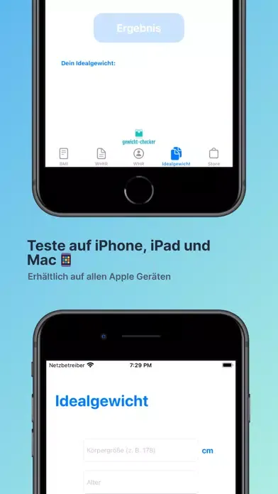 Zrzuty ekranu Gewicht-Checker - 4 in 1 Tests