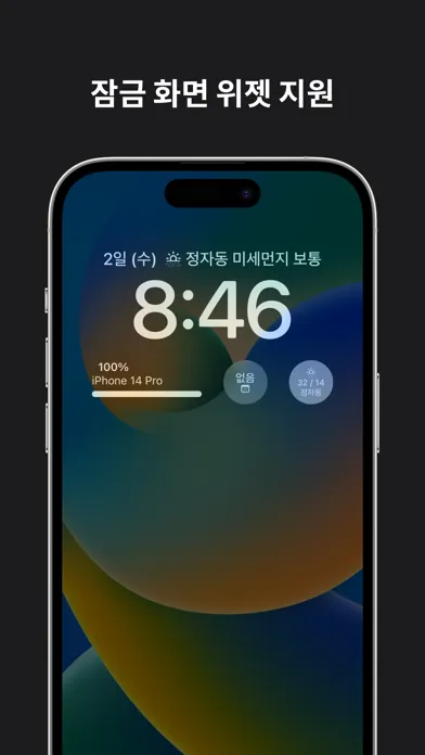 Ảnh chụp màn hình của Munzi: 미세먼지 위젯