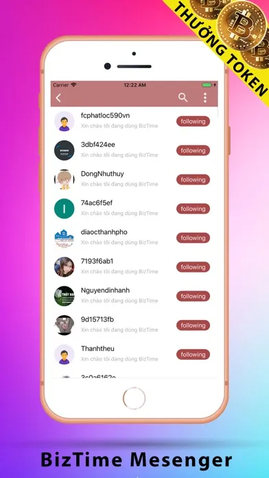 Tangkapan layar BizTime Messenger