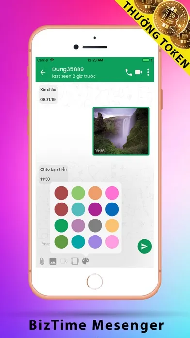 Tangkapan layar BizTime Messenger