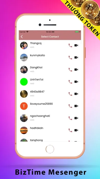 Tangkapan layar BizTime Messenger