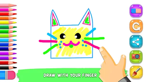 Tangkapan layar Kids Art & Drawing Game
