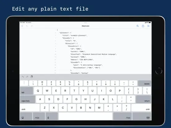 Zrzuty ekranu QuickText - Plain Text Editor iPad 