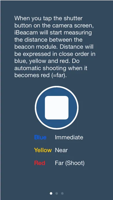 Zrzuty ekranu iBeacam - Using iBeacon as a remote shutter