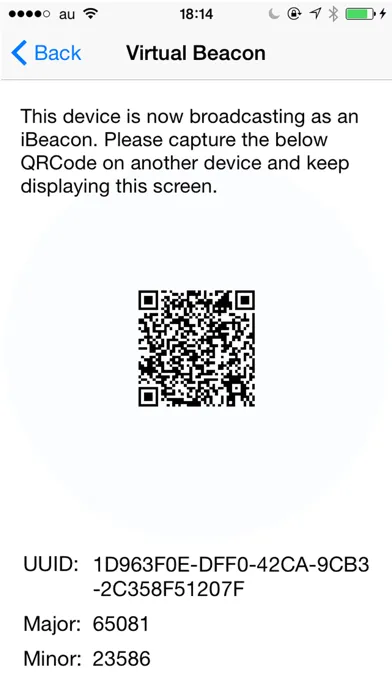 Zrzuty ekranu iBeacam - Using iBeacon as a remote shutter
