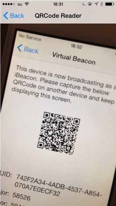 Zrzuty ekranu iBeacam - Using iBeacon as a remote shutter