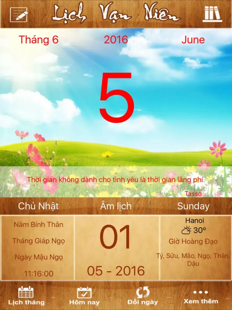 Lịch Vạn Niên Pro (Ngày tốt xấu, thời tiết...) iPad Screenshots