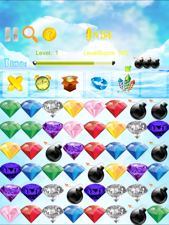 Tangkapan layar iDiamond Match Puzzle classic iPad 