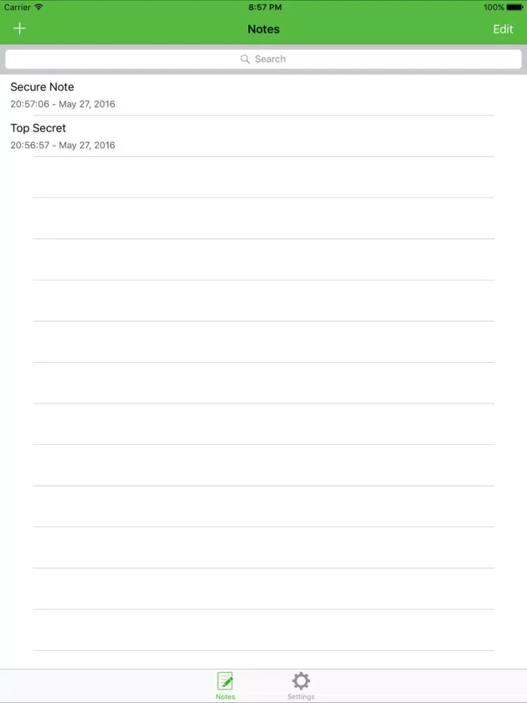 Easy Note To List - Secure your Notes with password protection iPad  Screenshots