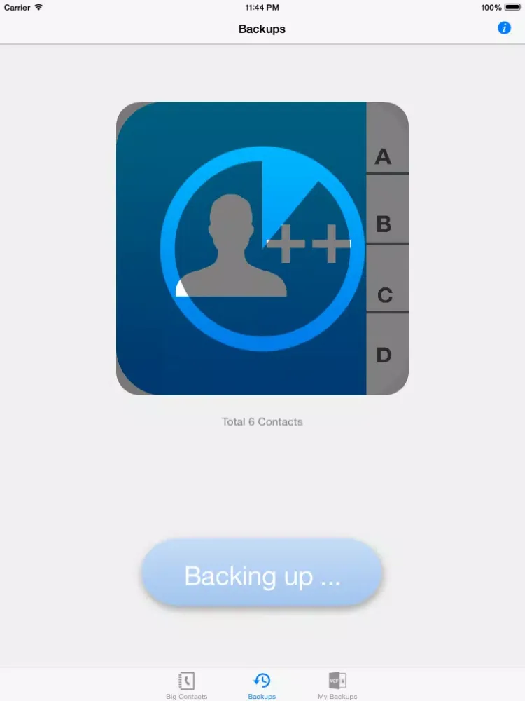 Capturas de tela do iContacts++ (Large Font, Easier Reading, Easy contacts backup) iPad 