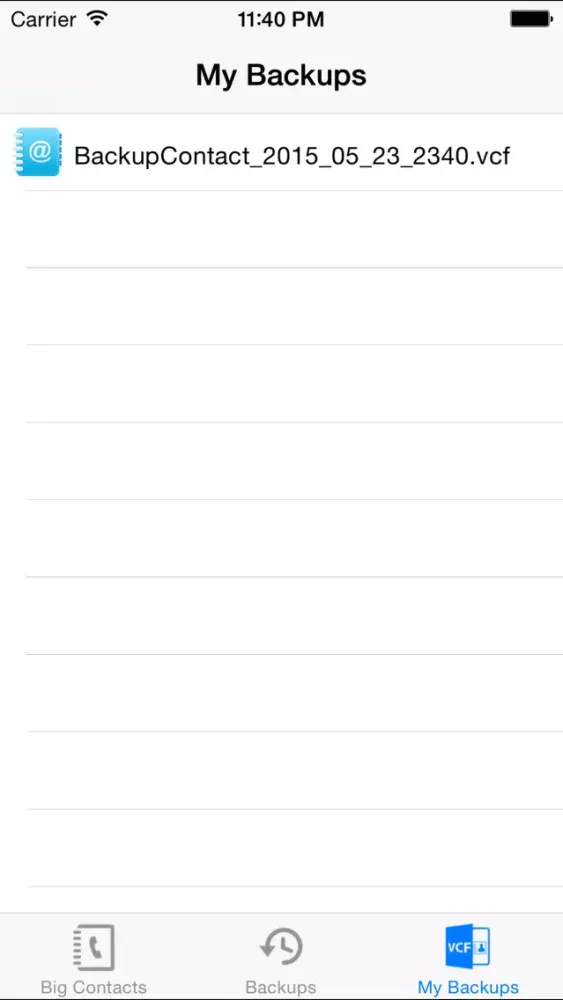 Capturas de tela do iContacts++ (Large Font, Easier Reading, Easy contacts backup)