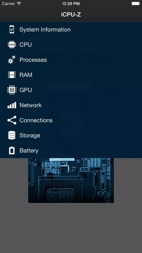 iCPU-Z (System Information, Monitoring tools, Memory Check) 스크린샷