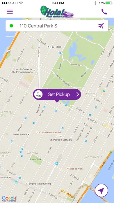 Screenshot di Hola Car Service