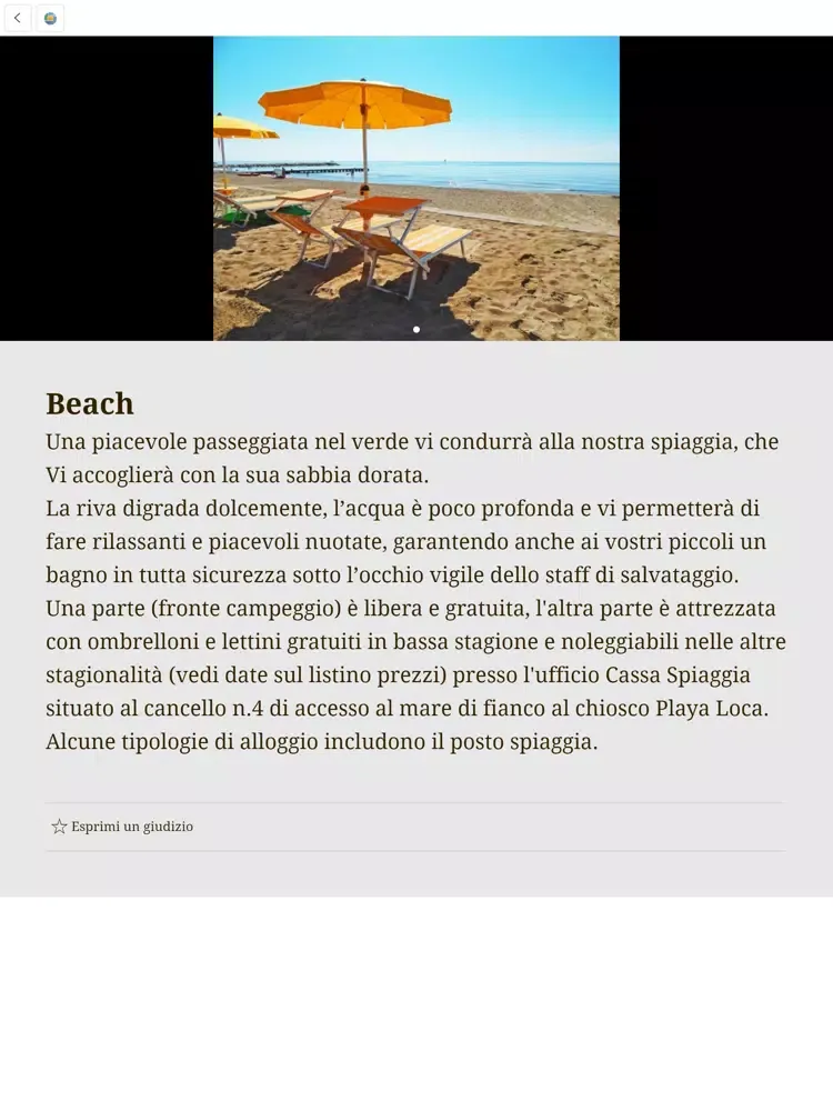 Tangkapan skrin Pra' delle Torri iPad 
