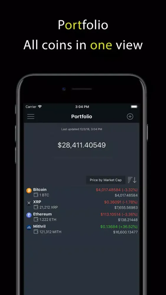 HODL - Crypto Market Cap Screenshots
