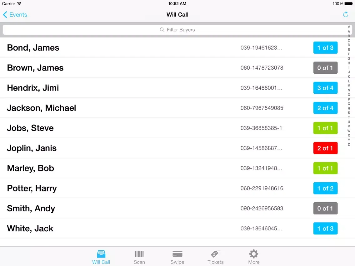 Zrzuty ekranu Swarm - Mobile Box Office iPad 