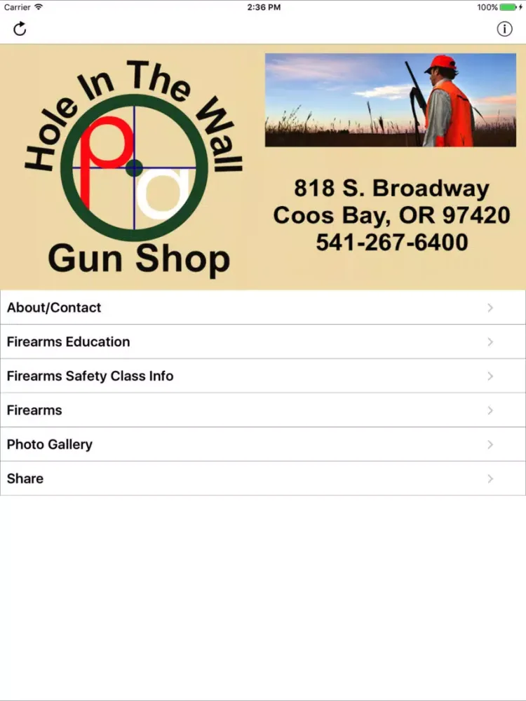 Screenshot di Hole in the Wall Gun Shop iPad 