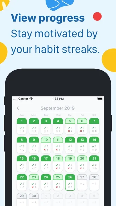 Screenshot di Habitual: Habit Streak Tracker