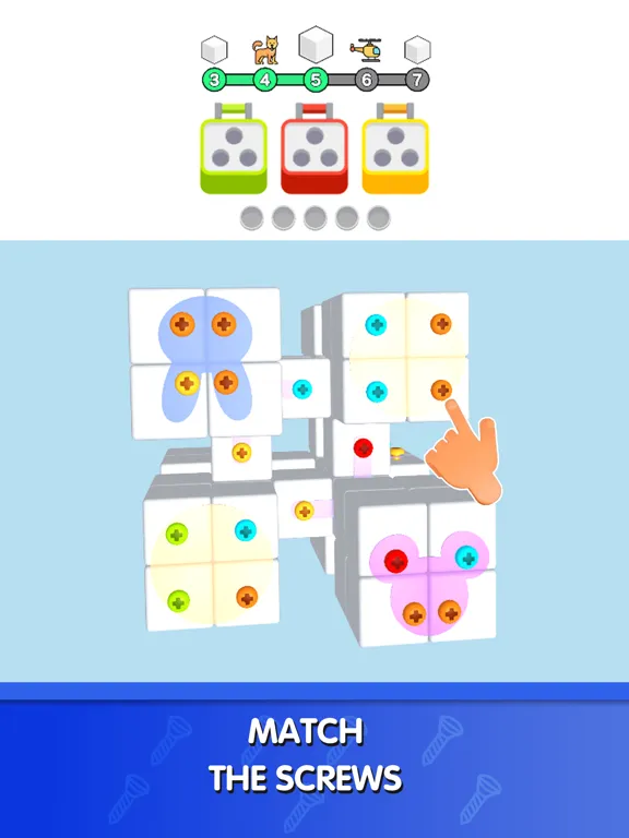 Capturas de tela do Unscrew Pin Jam: Nuts & Bolts iPad 