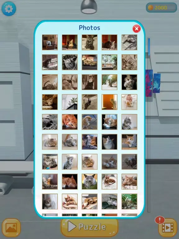 Tangkapan layar Cat's Gallery iPad 