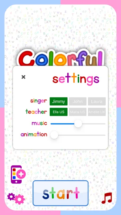 Colorful ABC English Alphabets 스크린샷