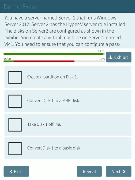 Ảnh chụp màn hình của MCSA 70-410 | Windows Server 2012 Exam Prep iPad 