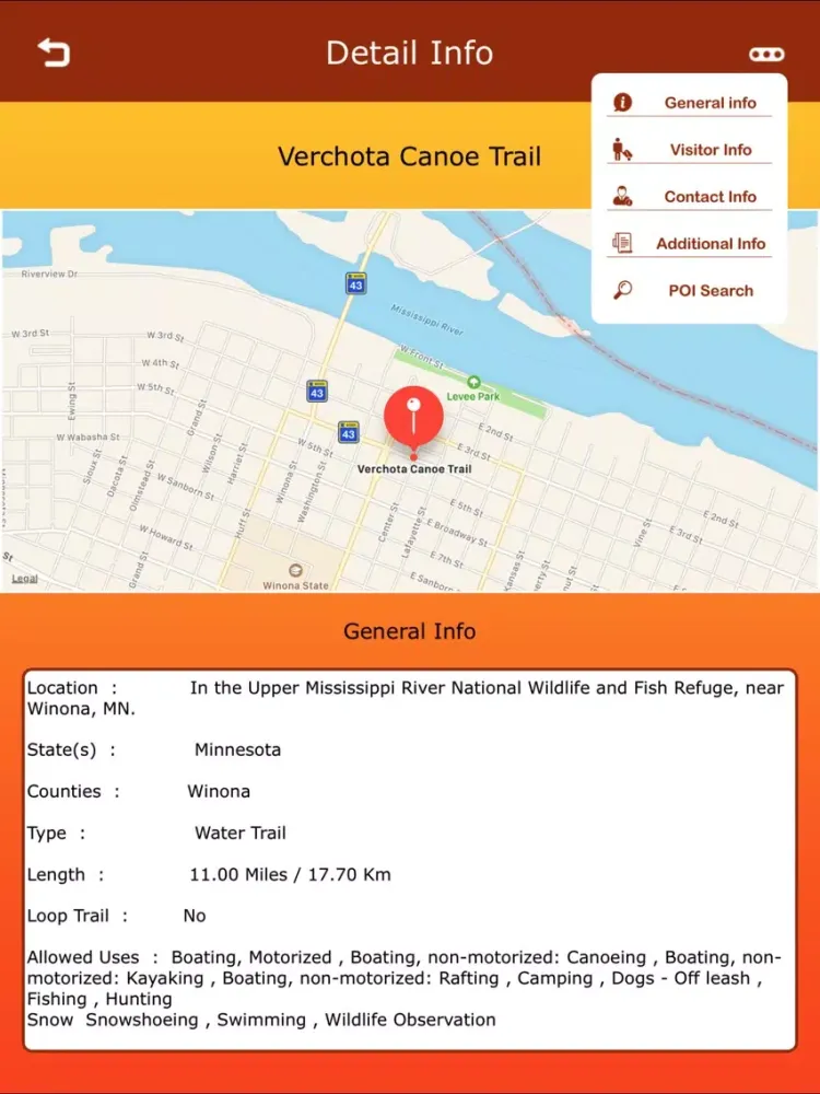 Minnesota Hiking Trails iPad  Screenshots