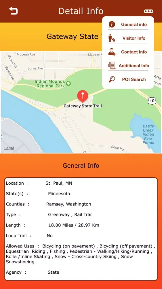 Minnesota Hiking Trails Screenshots