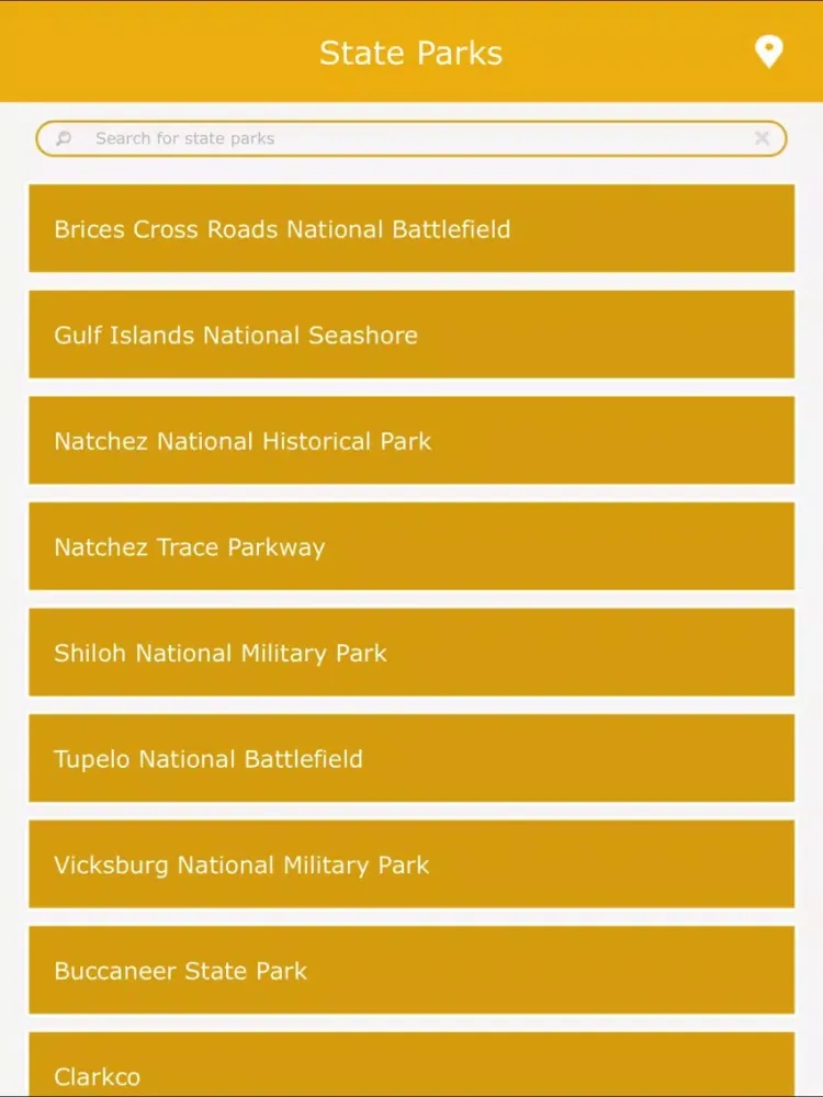 Best Mississippi State Parks iPad 应用截图