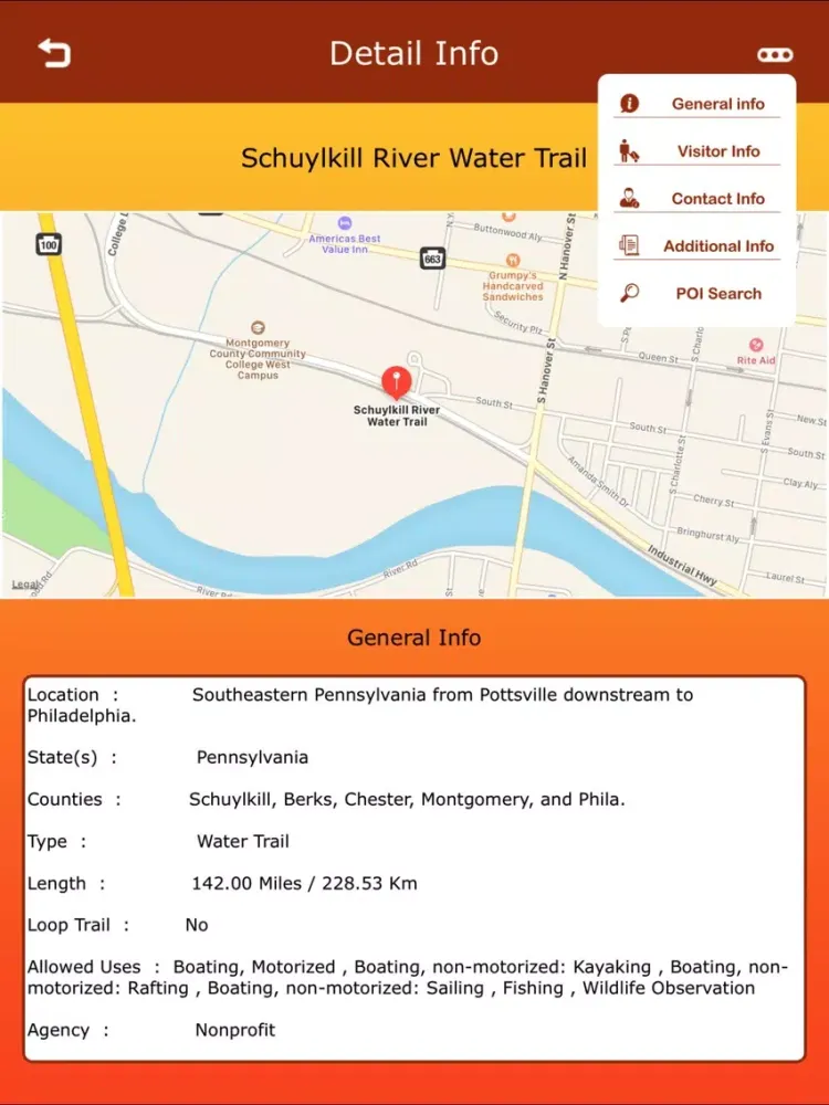 Pennsylvania Best Trails iPad  স্ক্রিনশট