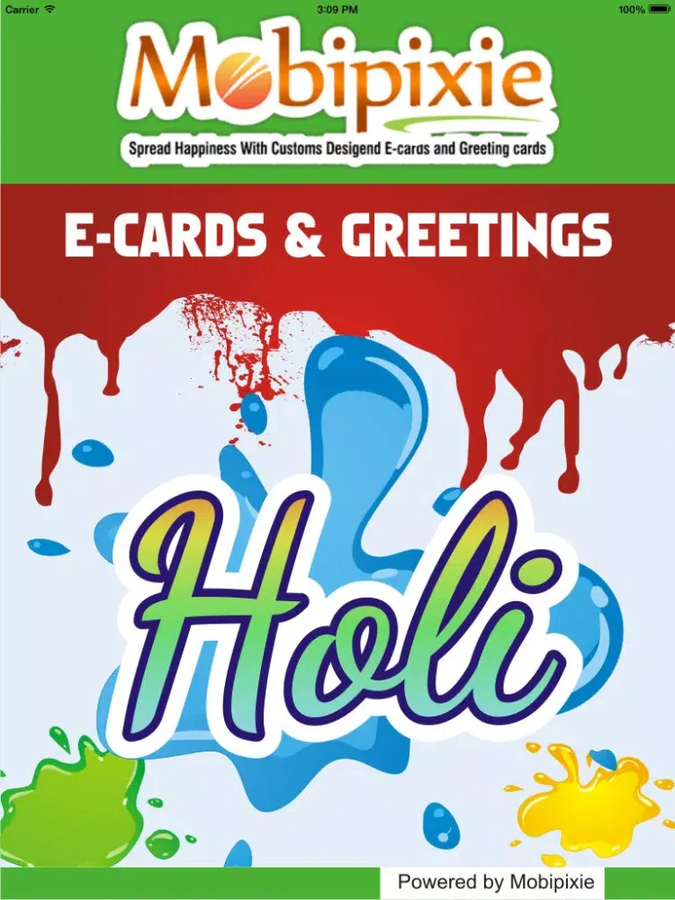 Free Holi eCards & Greetings iPad 應用截圖