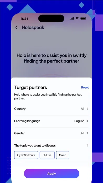 Capturas de pantalla de Holo Speak - Language Exchange