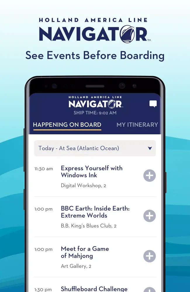 Screenshot di Holland America Line Navigator