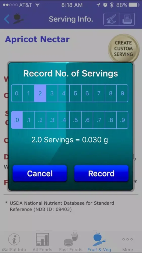 iSatFat Screenshots