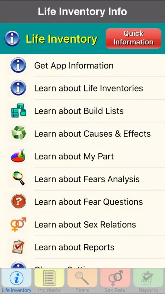 Zrzuty ekranu Life Inventory Lite with optional Mock data