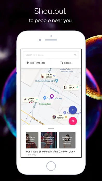 Holler Away: Mingle Around Me应用截图