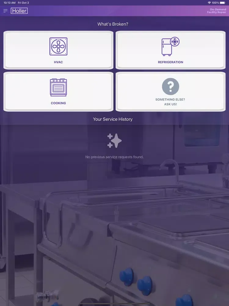 Holler Service iPad  Ekran Görüntüleri