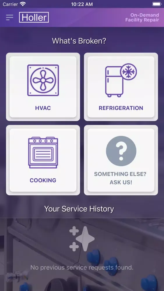 Holler Service Ekran Görüntüleri
