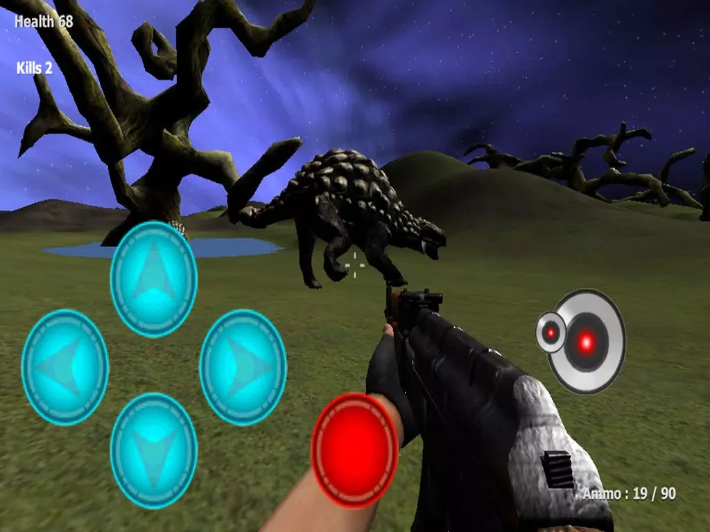 Tangkapan skrin Dinosaur Hunter Rampage FPS iPad 