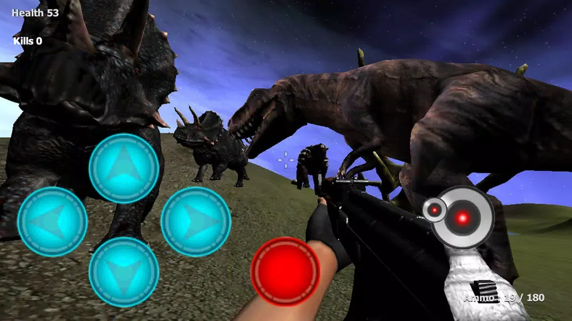 Tangkapan skrin Dinosaur Hunter Rampage FPS