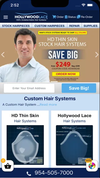 Hollywoodlace PWA Screenshots