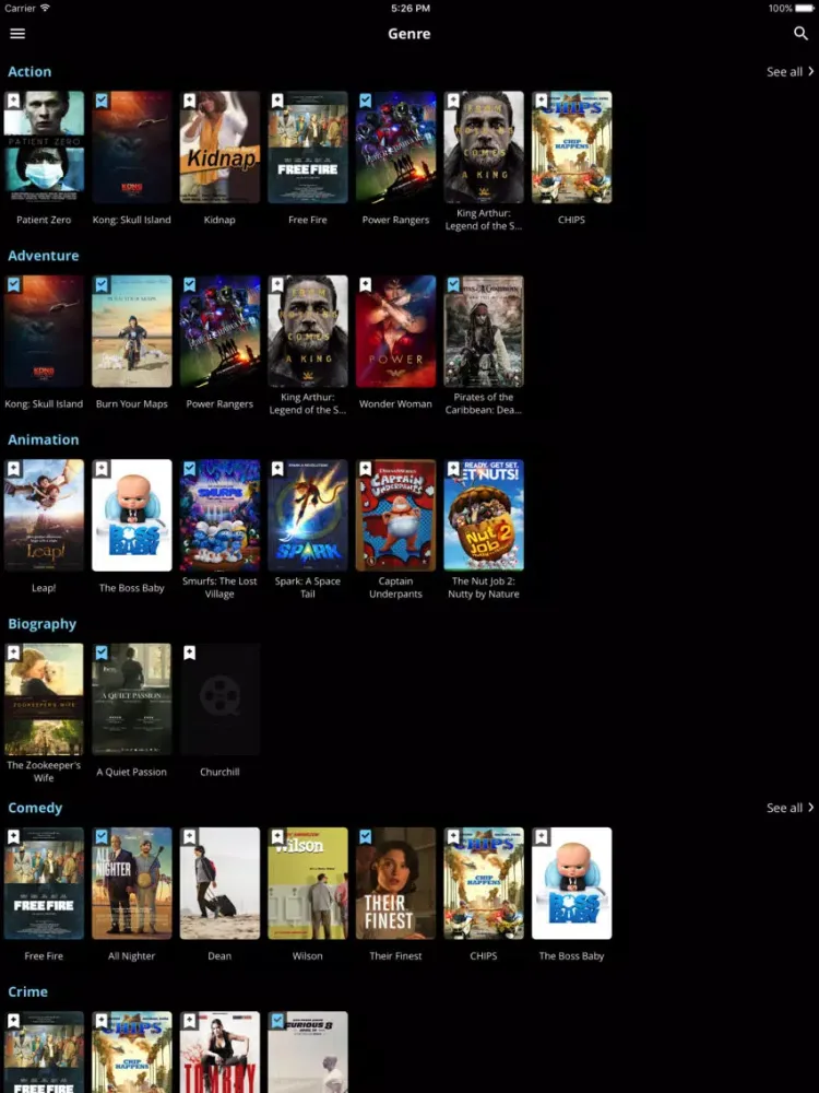 HollyNxt - Upcoming Hollywood Movies iPad 应用截图