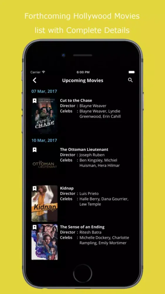 HollyNxt - Upcoming Hollywood Movies应用截图