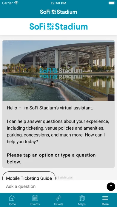 Ảnh chụp màn hình của SoFi Stadium