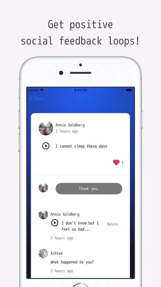 ภาพหน้าจอของ Nao. Voice Social for Relief