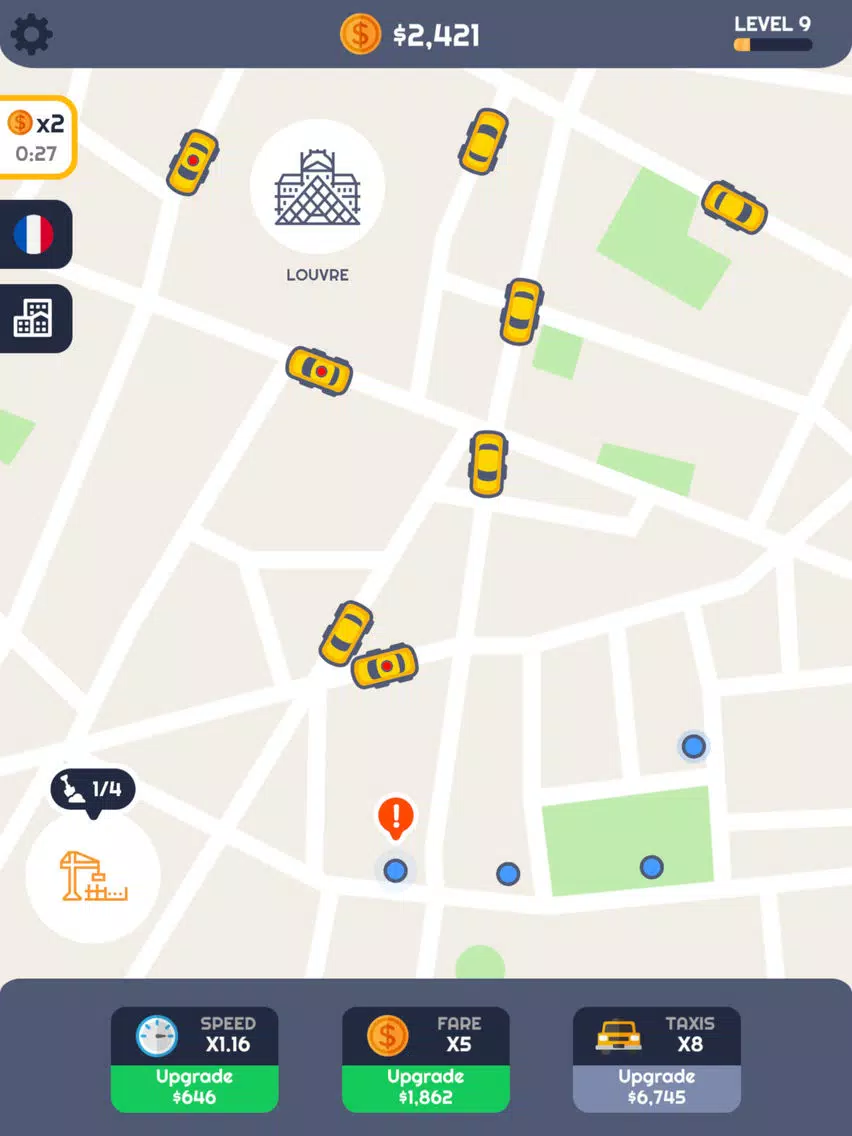 ภาพหน้าจอของ Taxi Idle 2D iPad 