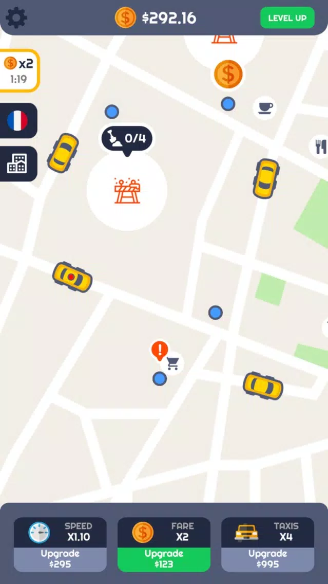 ภาพหน้าจอของ Taxi Idle 2D