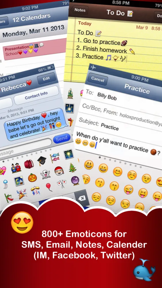 Emoji 2 Color Text Characters Symbols & Rage Comics GIFs Images Animations FREE Screenshots