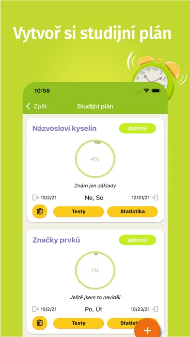 Chemie názvosloví a testy スクリーンショット